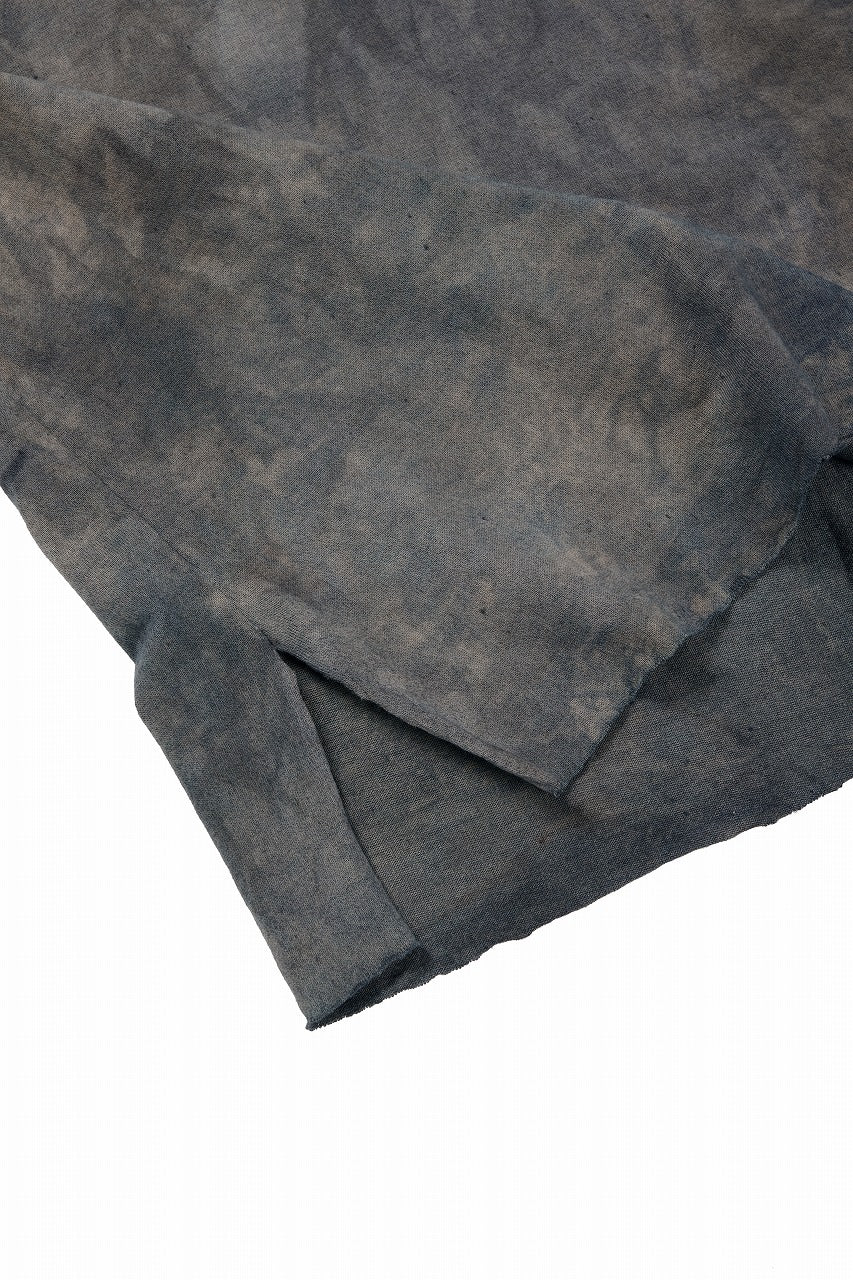 kujaku exclusive dyed crew neck long pullover / K-875-3 (dusk) - Image 7