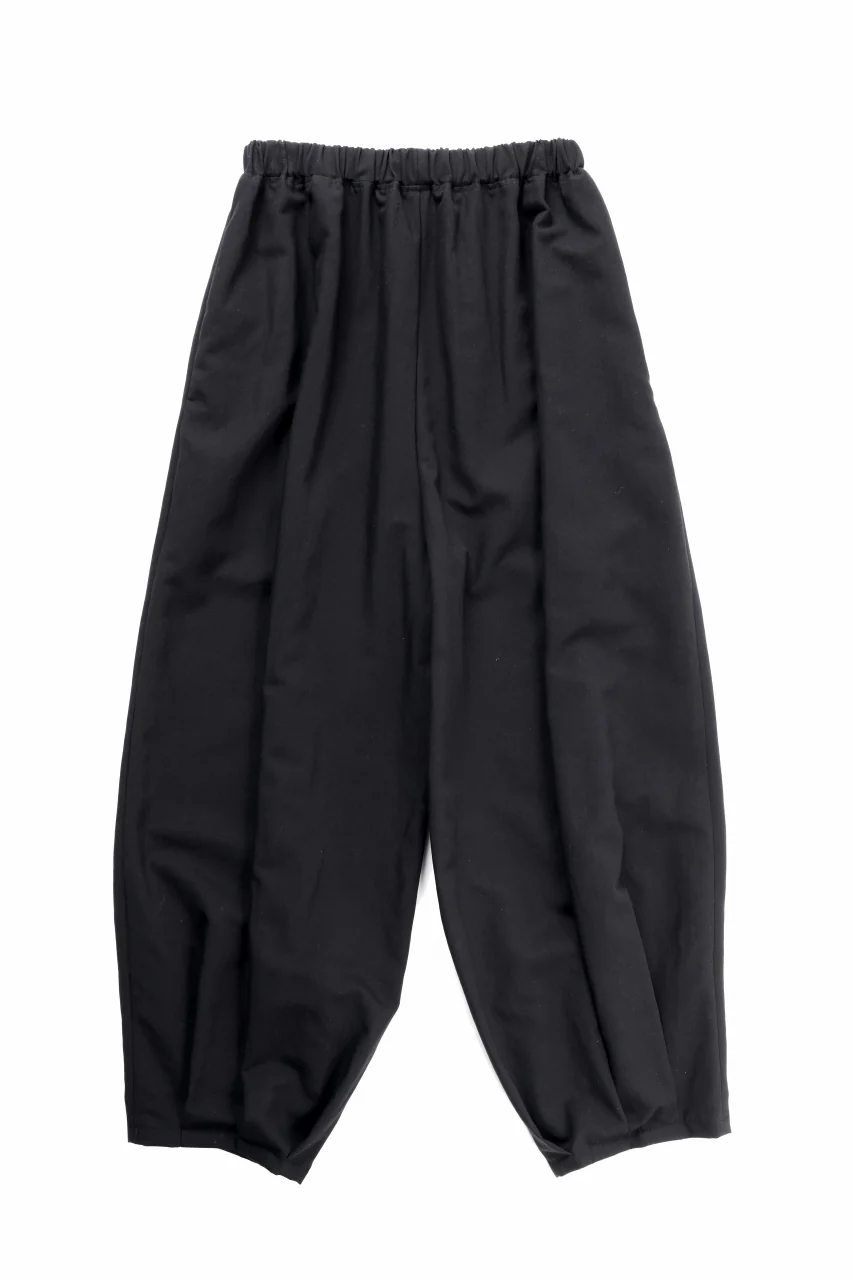 kujaku hem tuck pants / P-366 (black) - Image 3