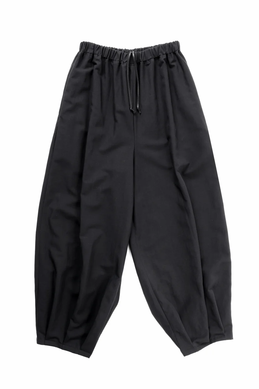 kujaku hem tuck pants / P-366 (black) - Image 5