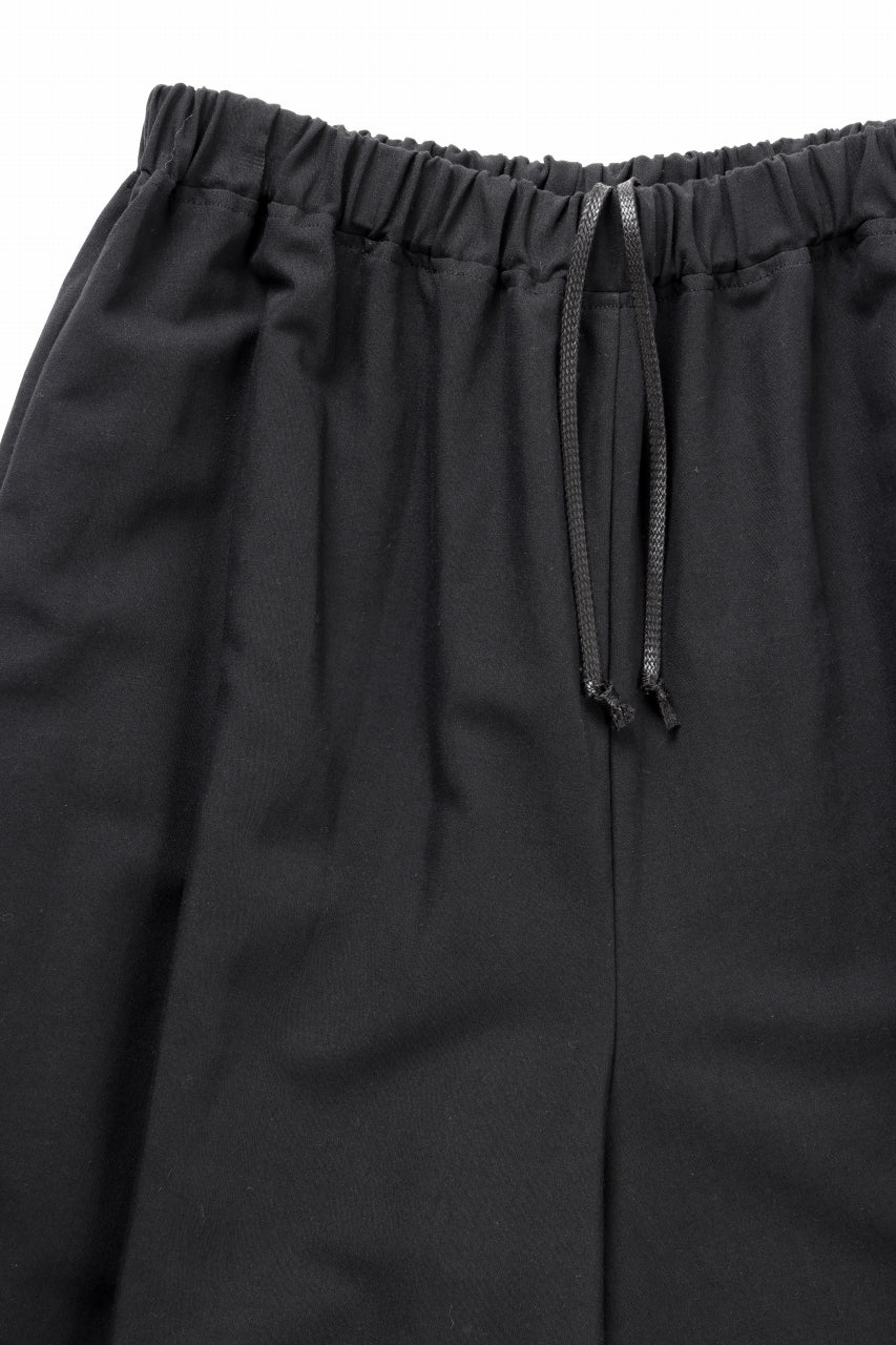 kujaku hem tuck pants / P-366 (black) - Image 8