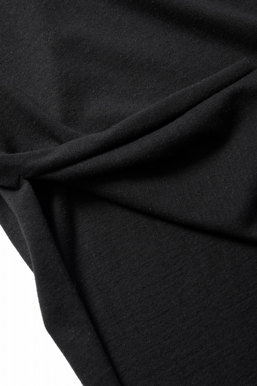kujaku linen cotton jersey sleeve-less tops / K-154 (black) - Image 8