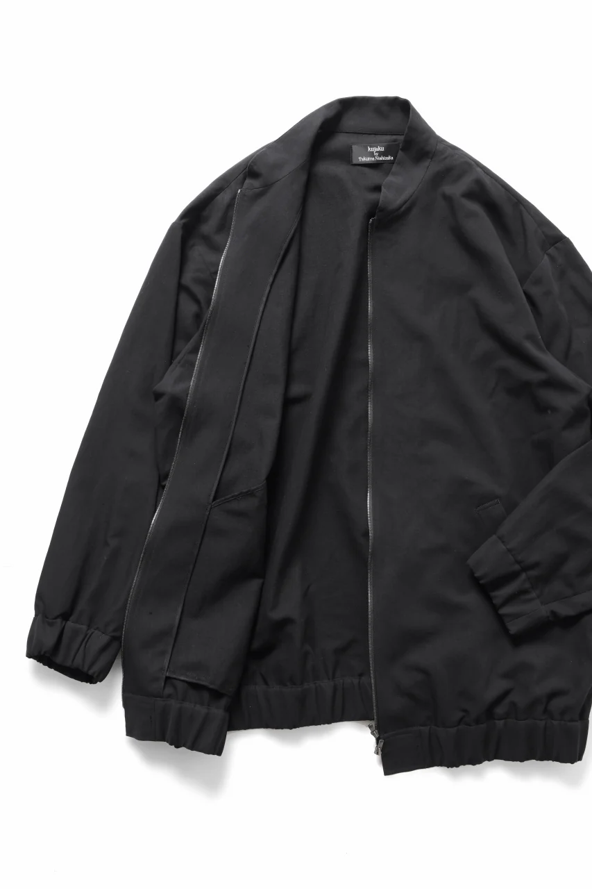 kujaku over size zip up blouson / J-131 (black) - Image 11