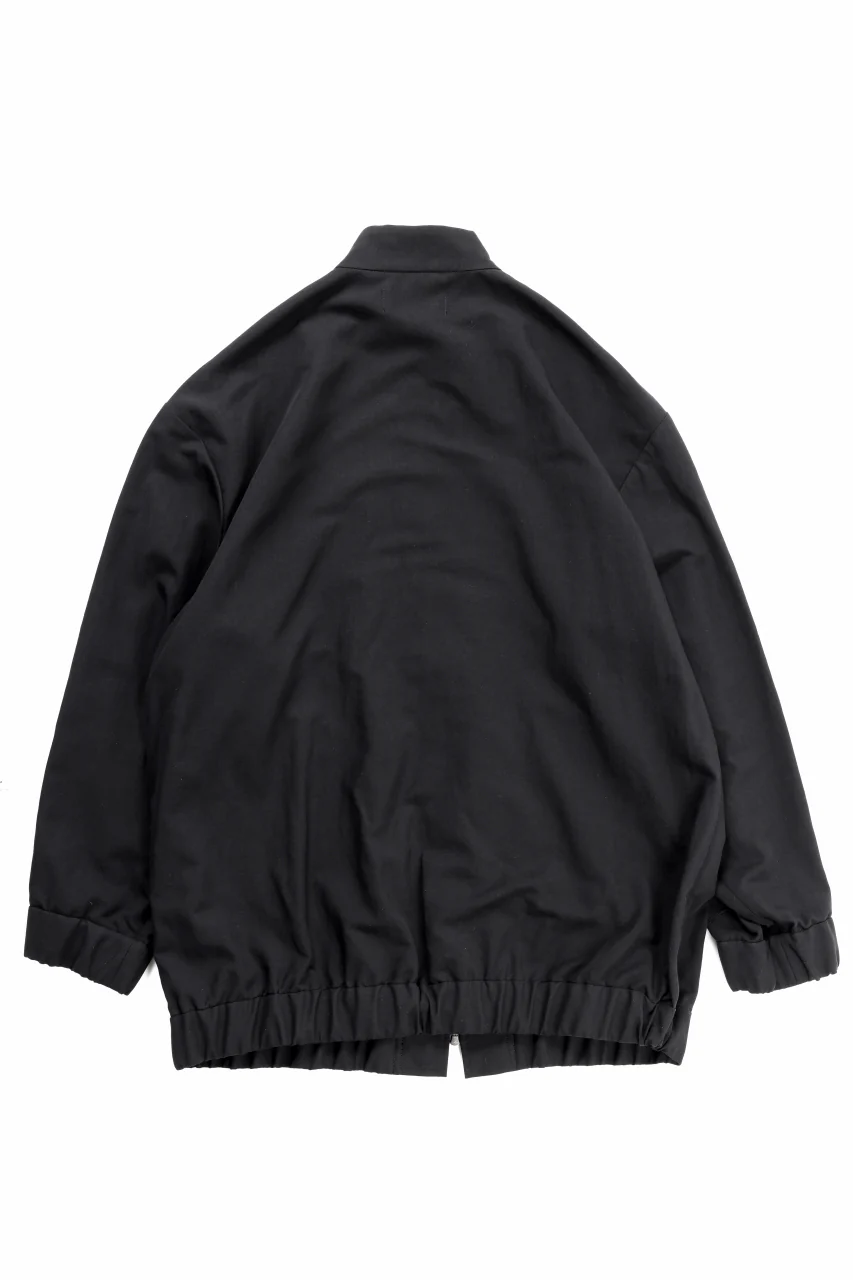 kujaku over size zip up blouson / J-131 (black) - Image 3
