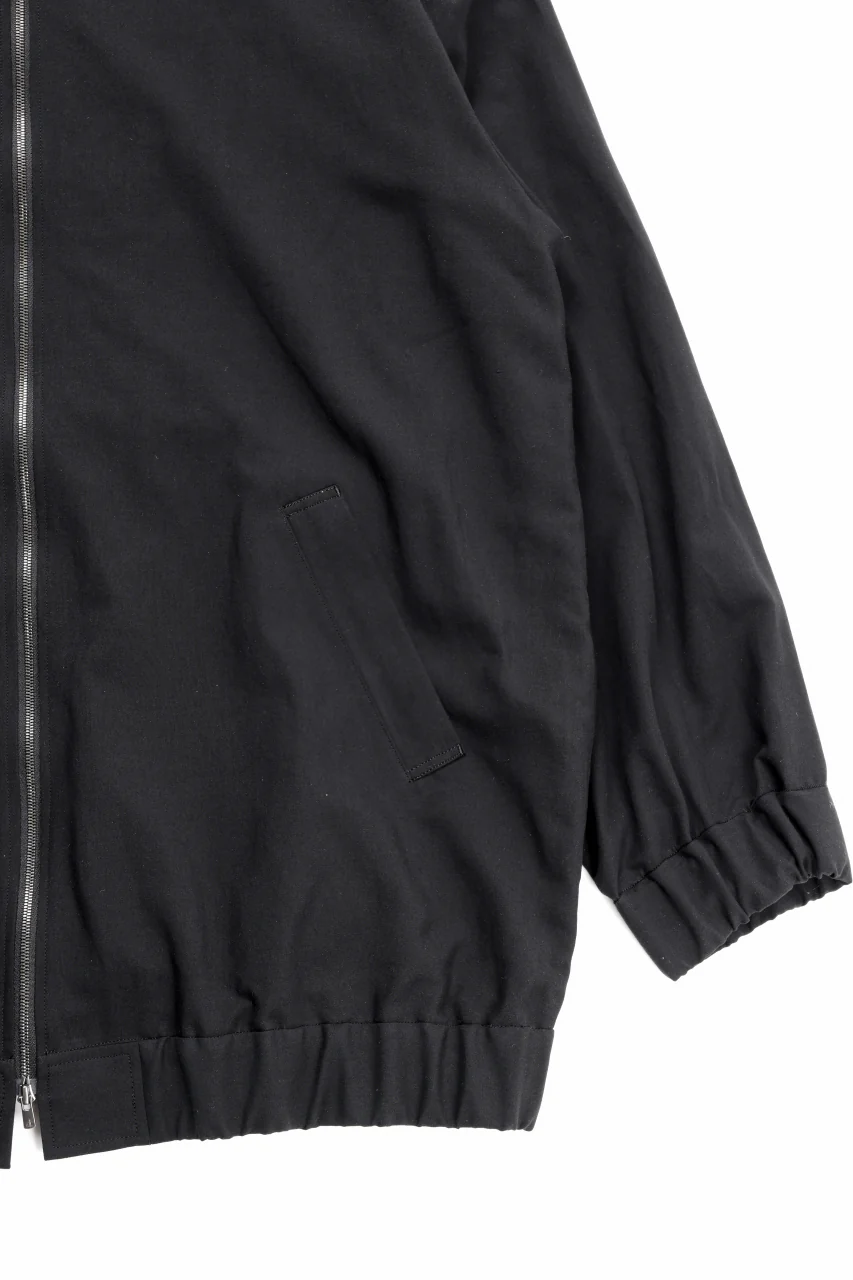 kujaku over size zip up blouson / J-131 (black) - Image 5