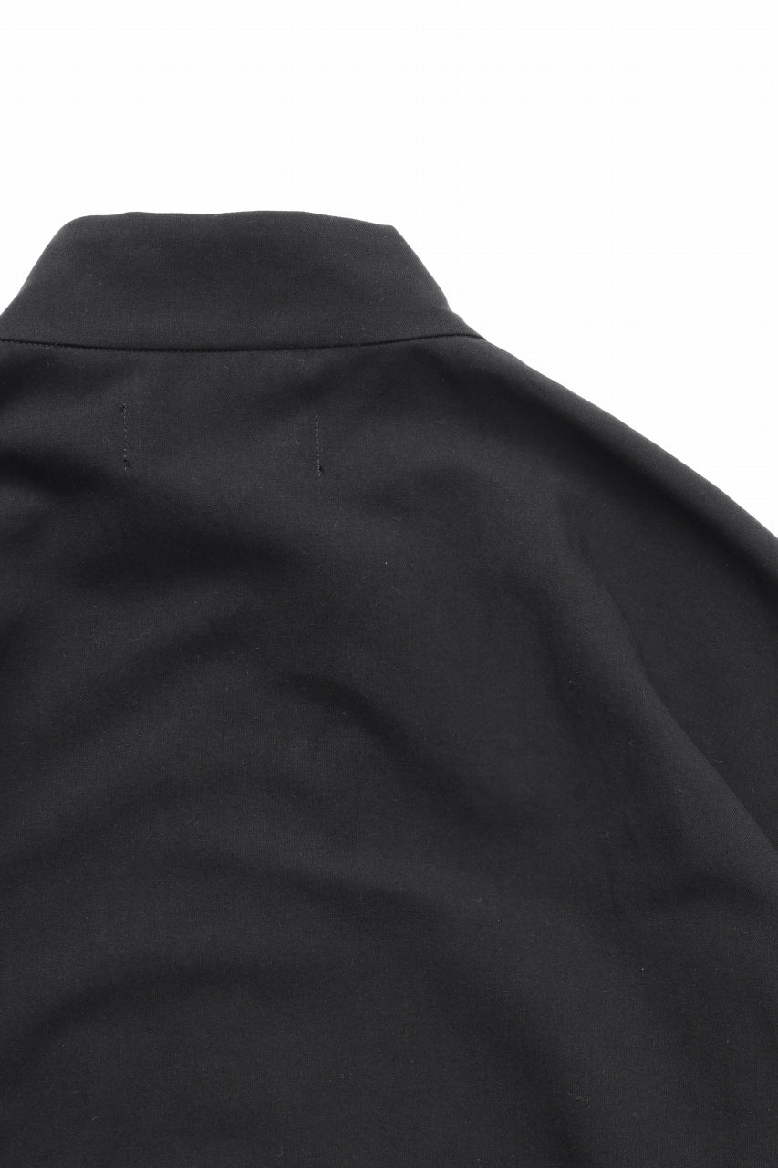 kujaku over size zip up blouson / J-131 (black) - Image 9