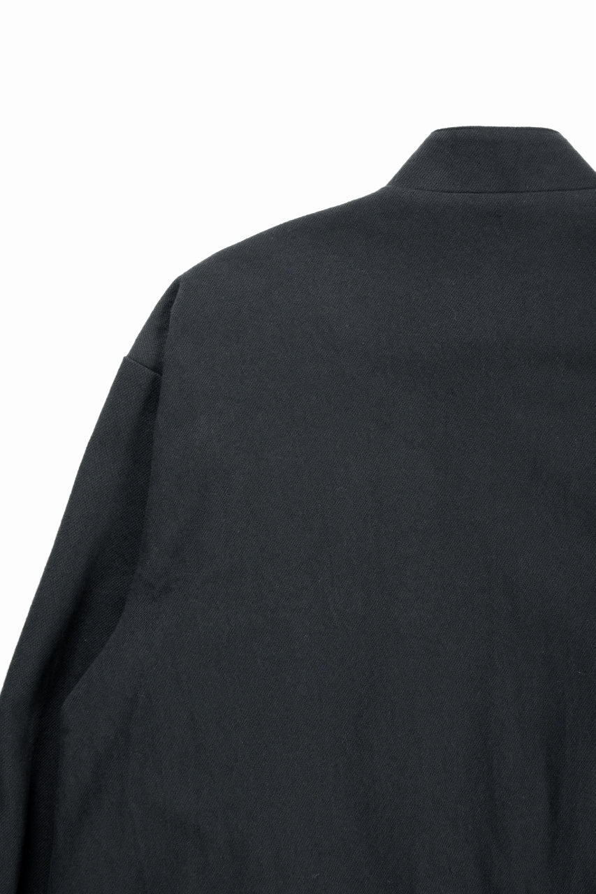 kujaku oversized zip-up blouson / J-811 (black) - Image 10