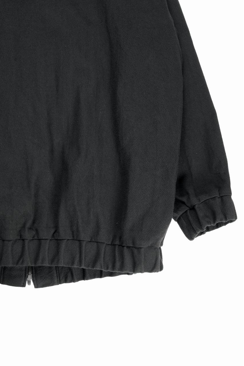 kujaku oversized zip-up blouson / J-811 (black) - Image 11