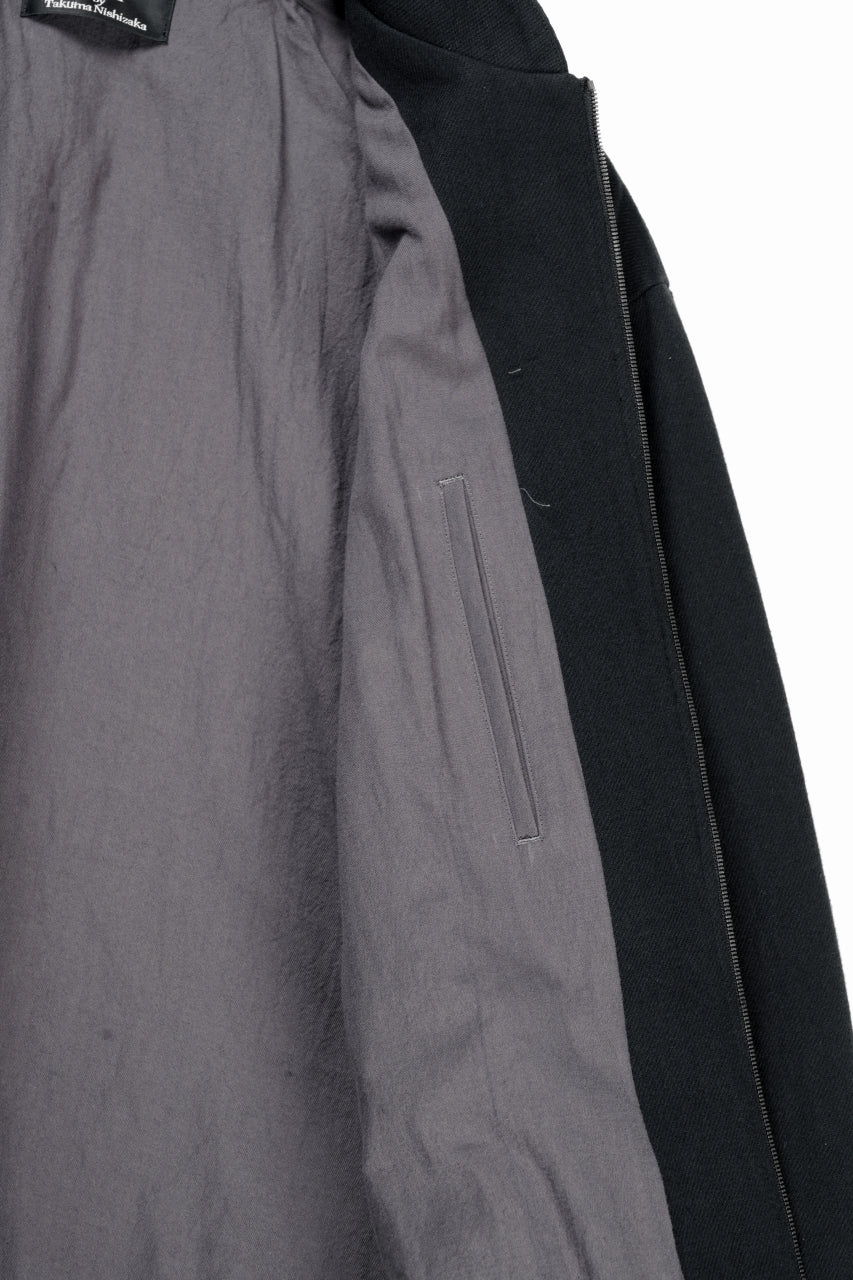 kujaku oversized zip-up blouson / J-811 (black) - Image 12