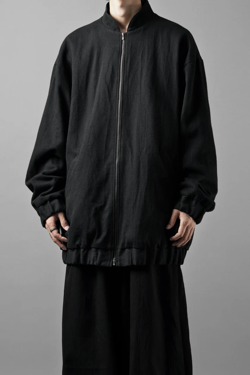 kujaku oversized zip-up blouson / J-811 (black) - Image 14