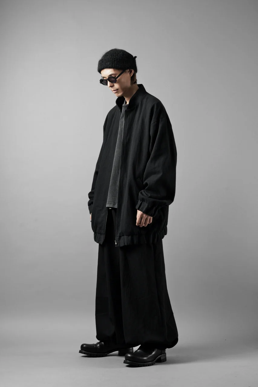 kujaku oversized zip-up blouson / J-811 (black) - Image 19