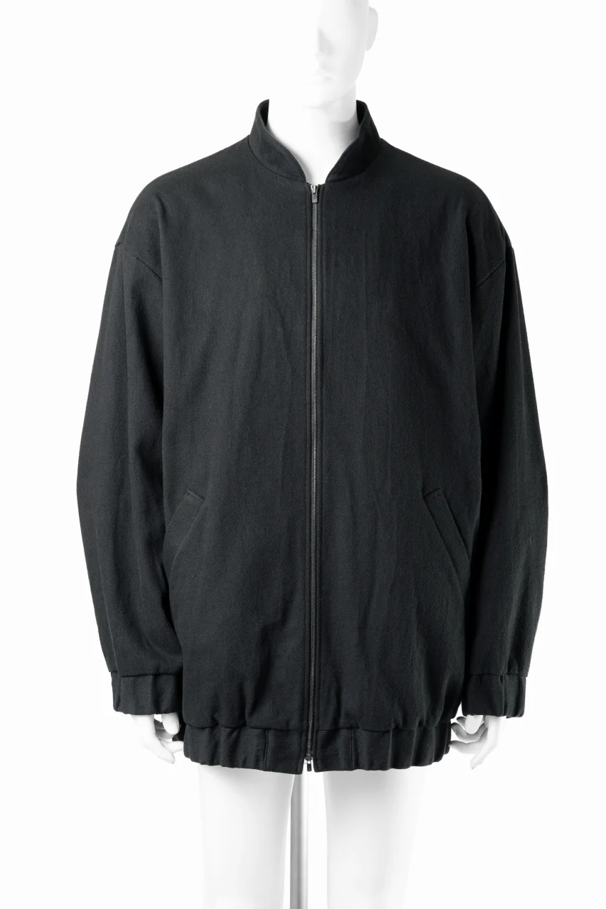 kujaku oversized zip-up blouson / J-811 (black) - Image 2
