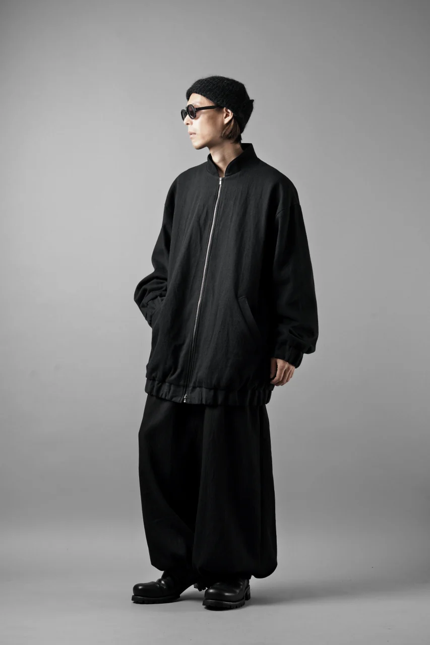 kujaku oversized zip-up blouson / J-811 (black) - Image 23