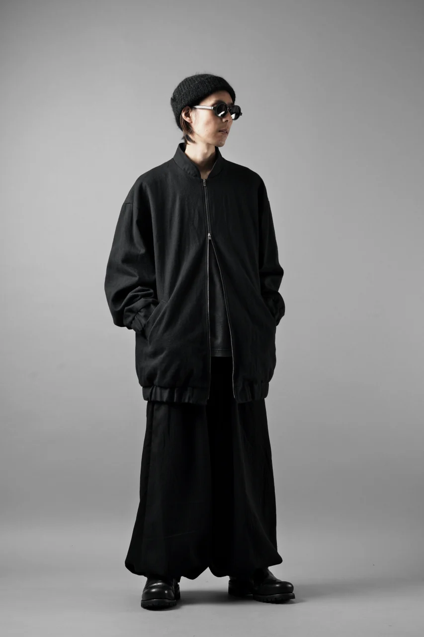 kujaku oversized zip-up blouson / J-811 (black) - Image 24
