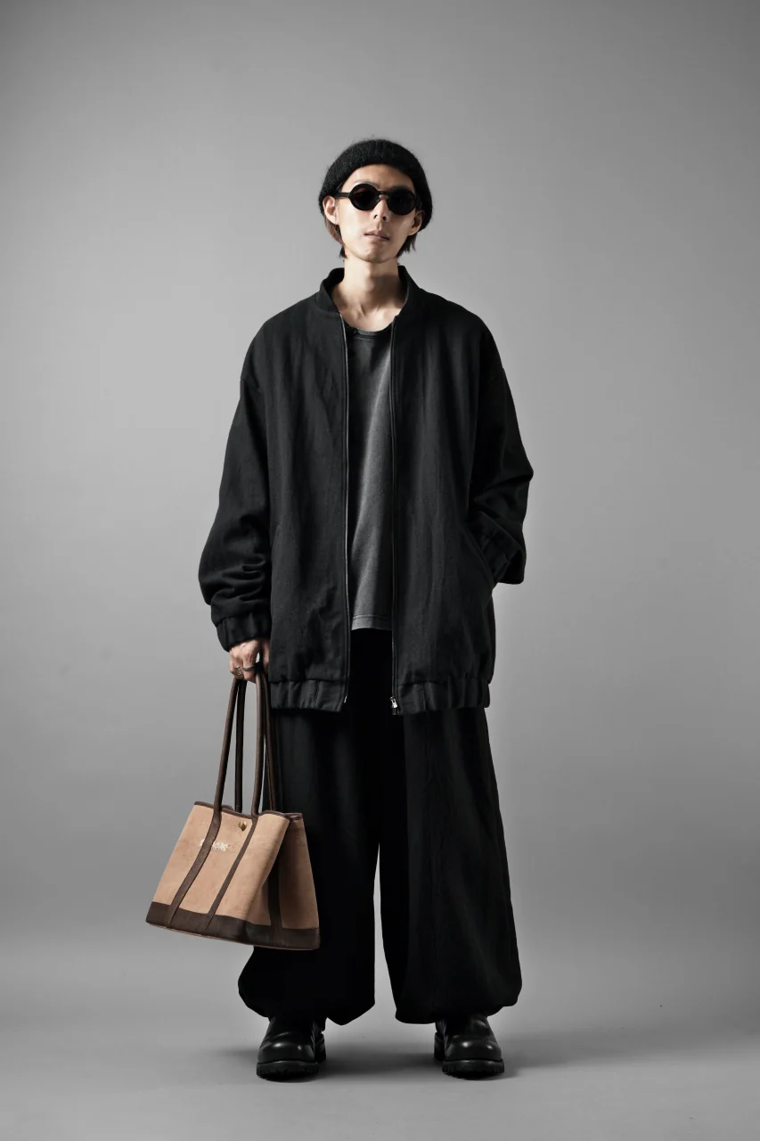 kujaku oversized zip-up blouson / J-811 (black) - Image 25