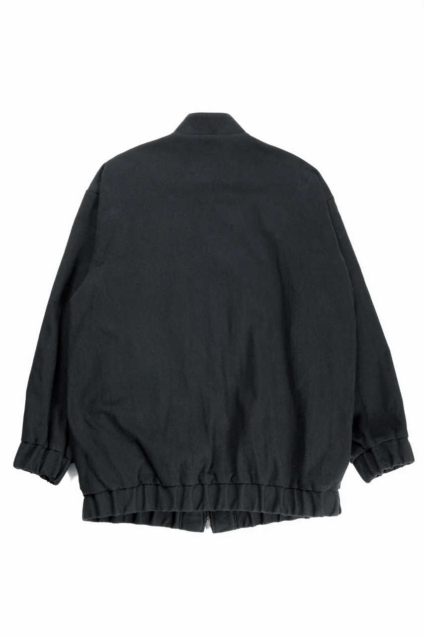 kujaku oversized zip-up blouson / J-811 (black) - Image 5