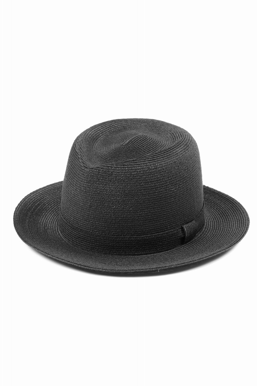 LASTMAN ABACA PANAMA HAT feat.KIJIMA TAKAYUKI (BLACK)