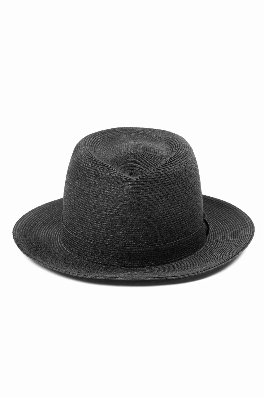 LASTMAN ABACA PANAMA HAT feat.KIJIMA TAKAYUKI (BLACK) - Image 2