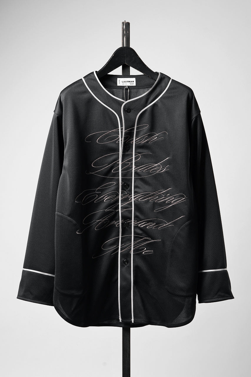 LASTMAN BASEBALL SHIRT "C.R.E.A.M" (L/S) (BLACK)