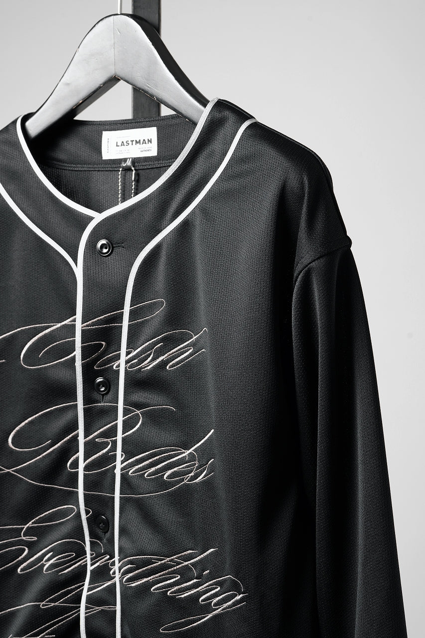 LASTMAN BASEBALL SHIRT "C.R.E.A.M" (L/S) (BLACK) - Image 9