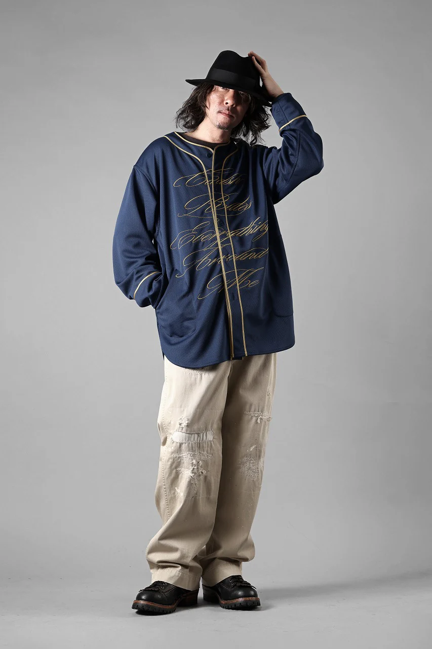 LASTMAN BASEBALL SHIRT "C.R.E.A.M" (L/S) (NAVY) - Image 15