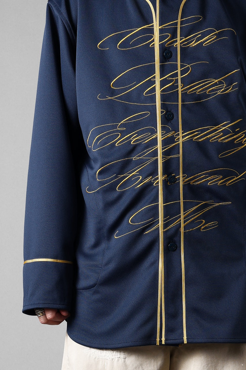 LASTMAN BASEBALL SHIRT "C.R.E.A.M" (L/S) (NAVY) - Image 7