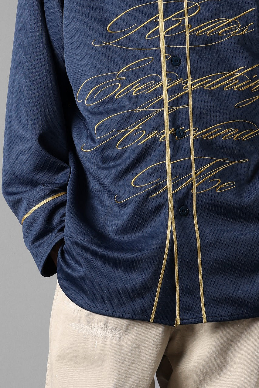 LASTMAN BASEBALL SHIRT "C.R.E.A.M" (L/S) (NAVY) - Image 9