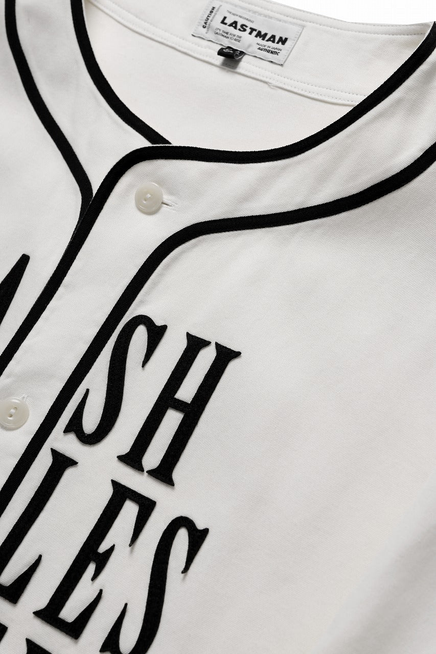 LASTMAN BASEBALL SHIRT "C.R.E.A.M" (L/S) (WHITE) - Image 9