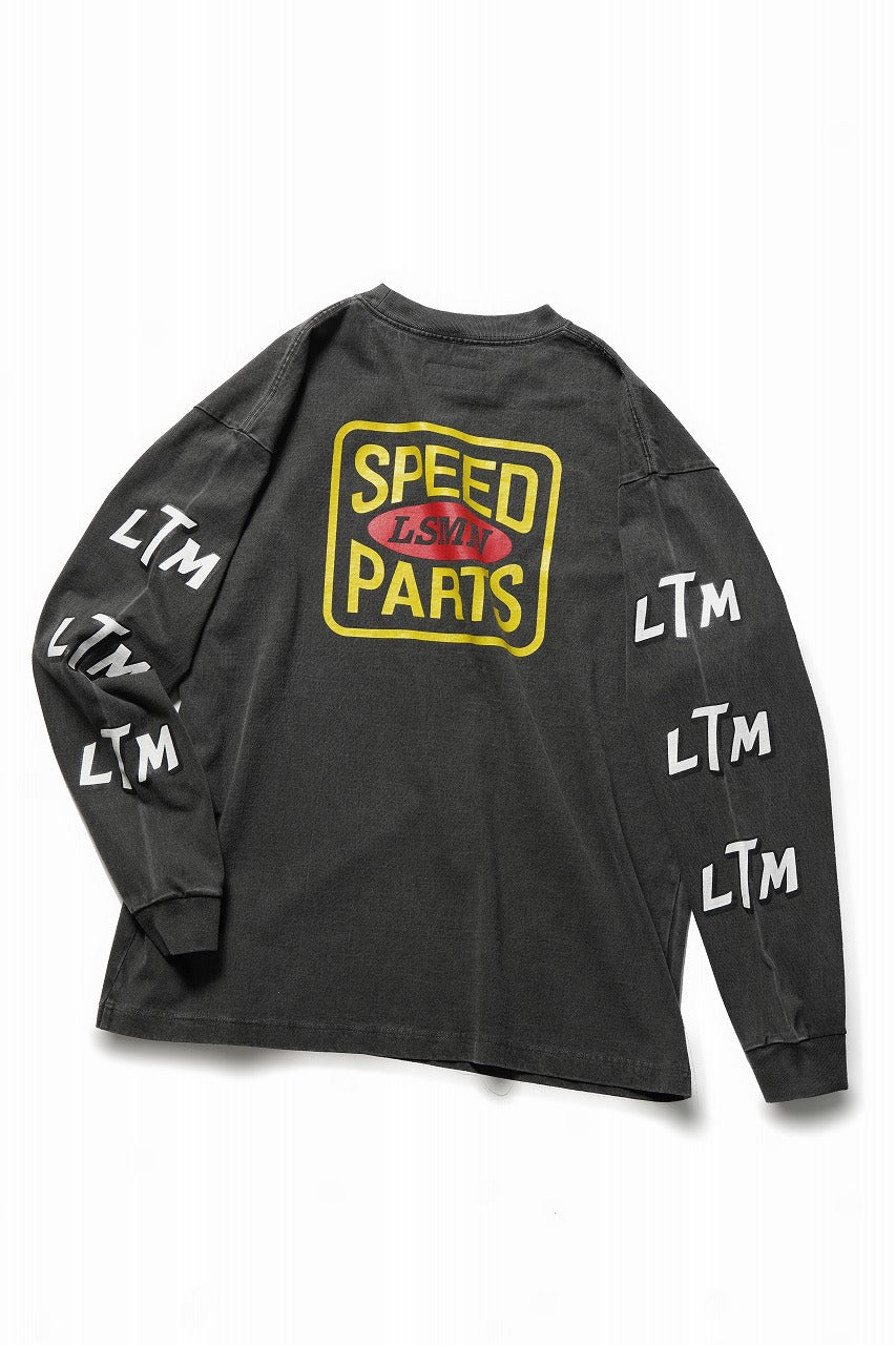 LASTMAN L/S PRINTED TEE -LSMN- (BLACK) - Image 4