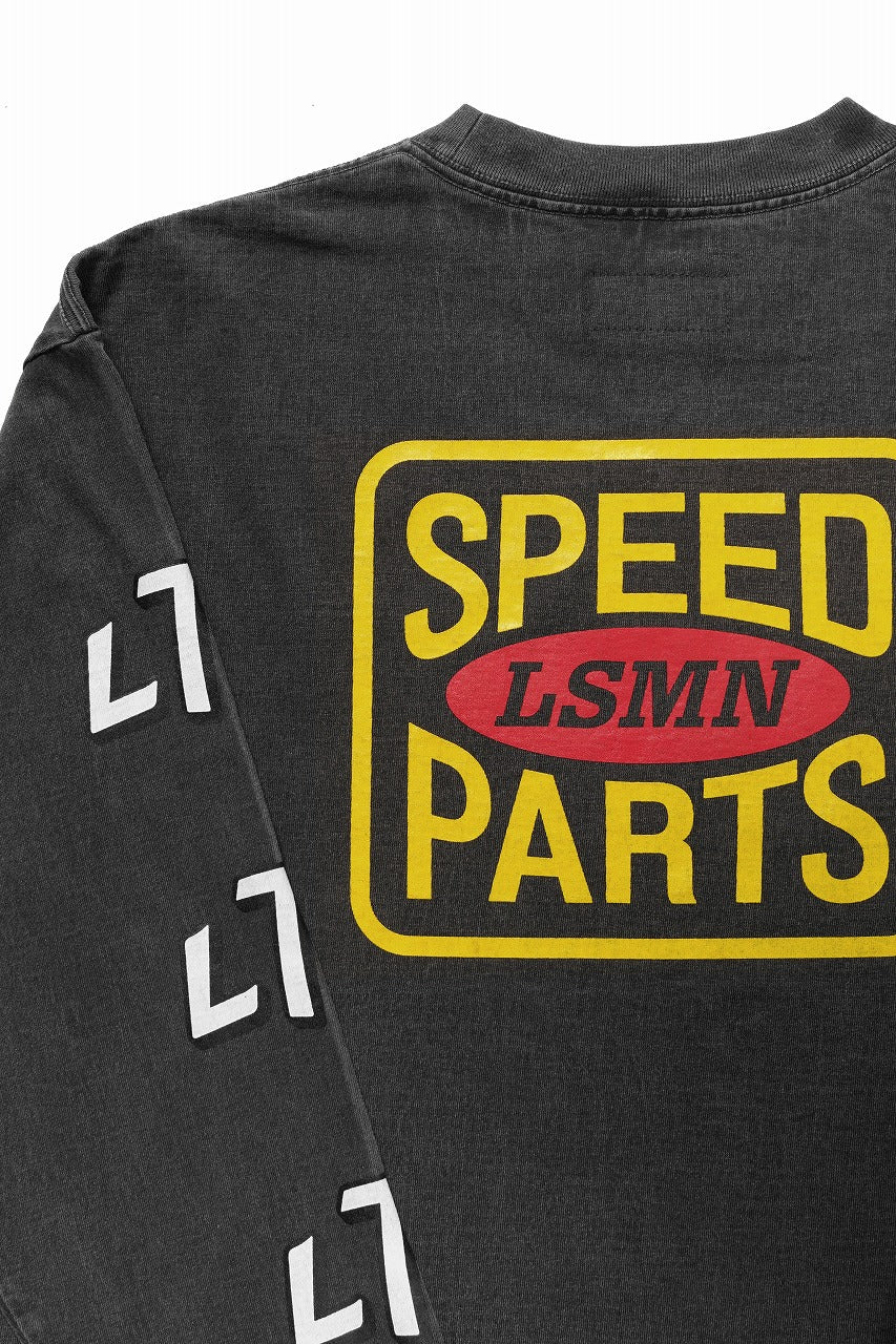 LASTMAN L/S PRINTED TEE -LSMN- (BLACK) - Image 7