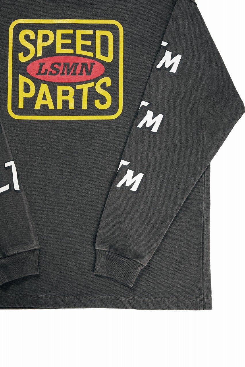 LASTMAN L/S PRINTED TEE -LSMN- (BLACK) - Image 9