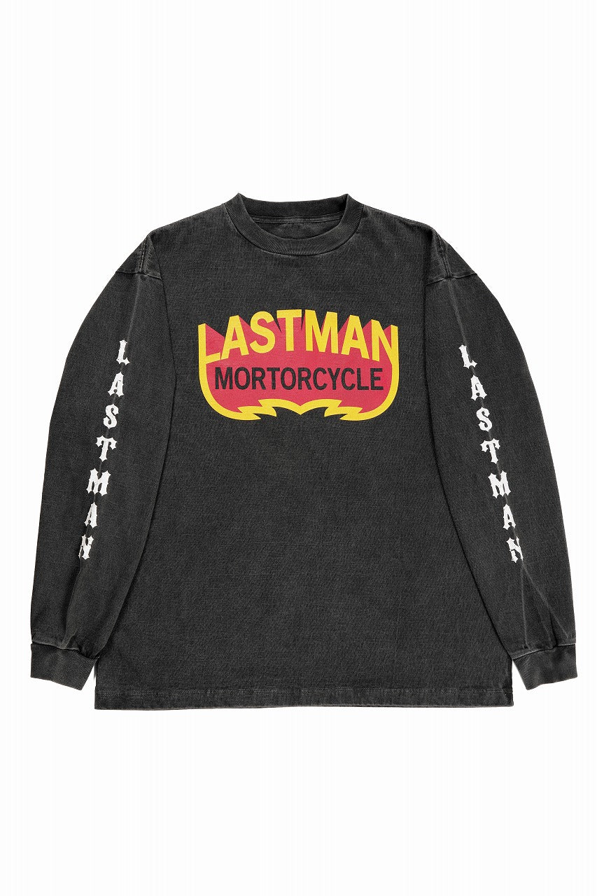 LASTMAN L/S PRINTED TEE -MOTORCYCLE- (BLACK)