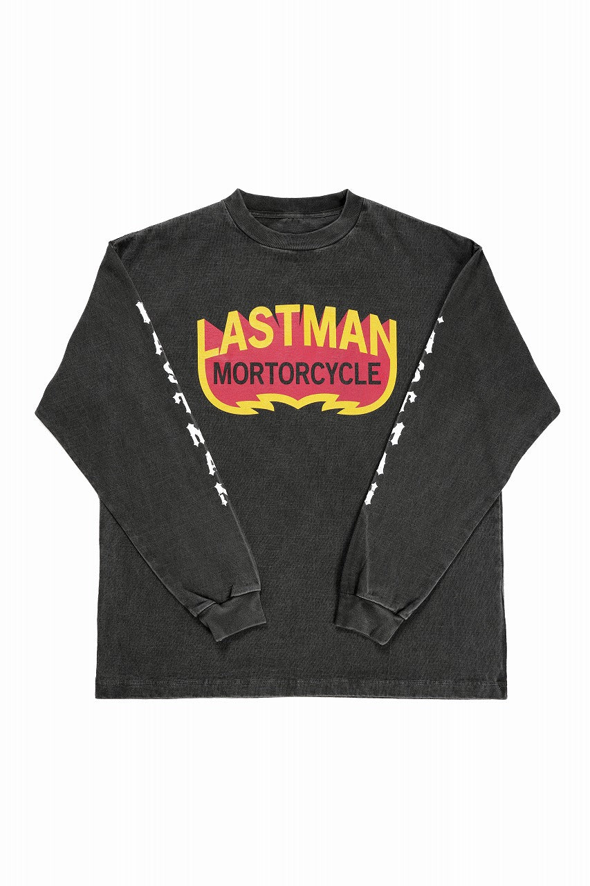 LASTMAN L/S PRINTED TEE -MOTORCYCLE- (BLACK) - Image 2