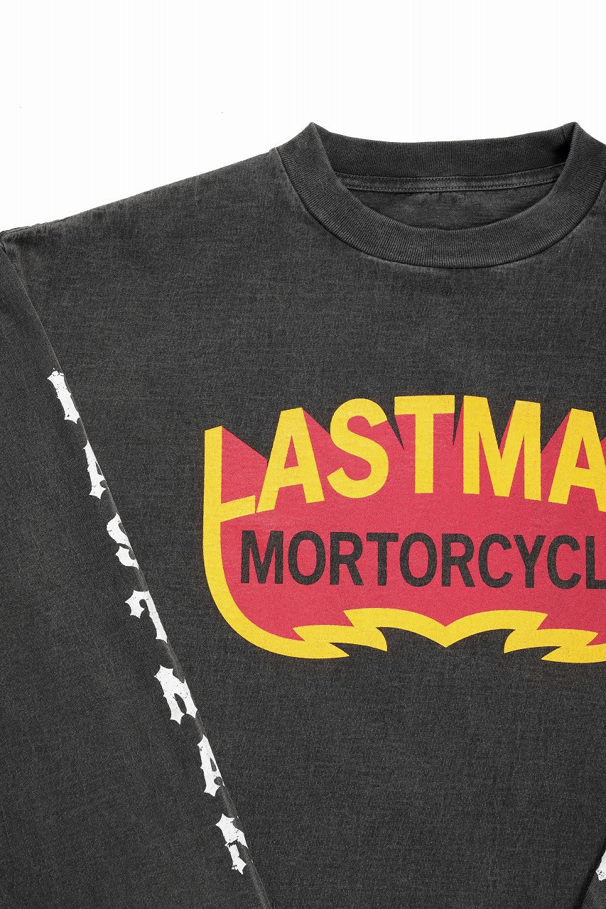 LASTMAN L/S PRINTED TEE -MOTORCYCLE- (BLACK) - Image 6
