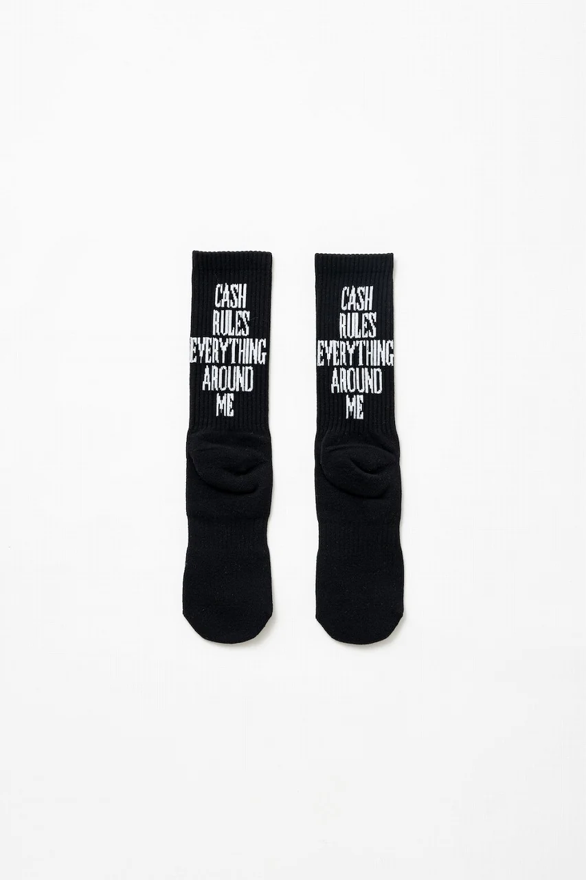 LASTMAN LOGO SOX -C.R.E.A.M- (BLACK)