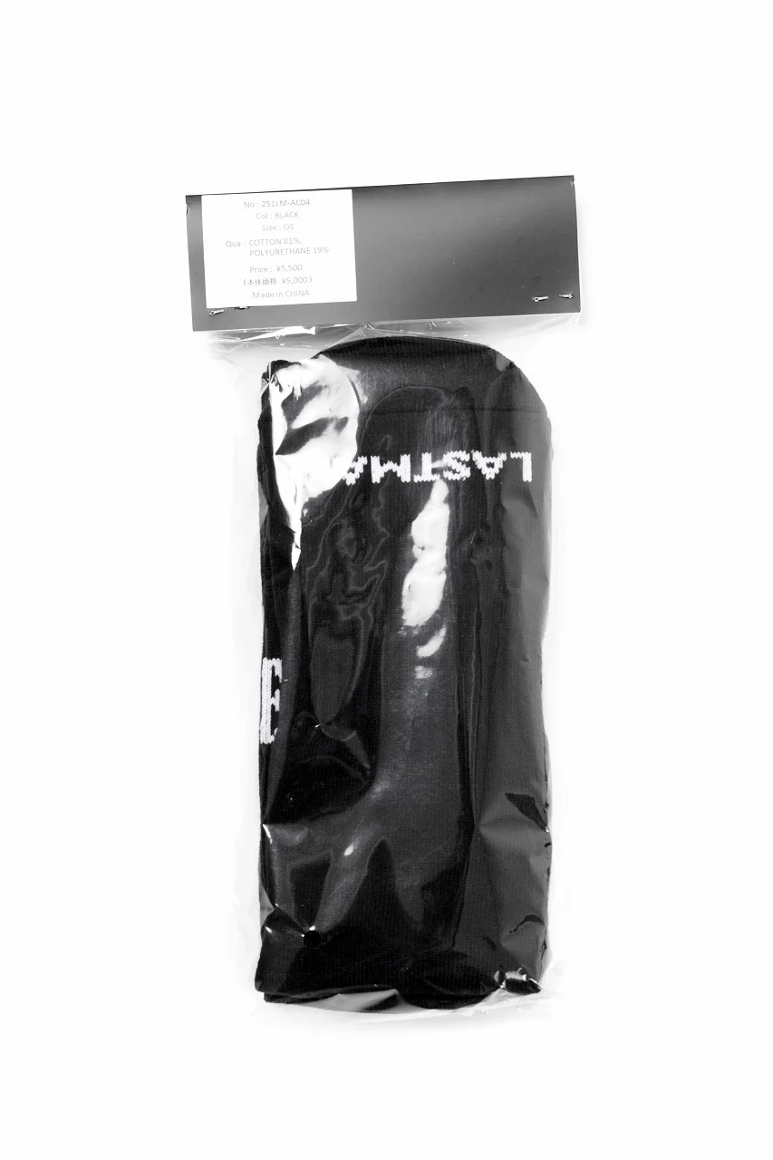 LASTMAN LOGO SOX -C.R.E.A.M- (BLACK) - Image 4