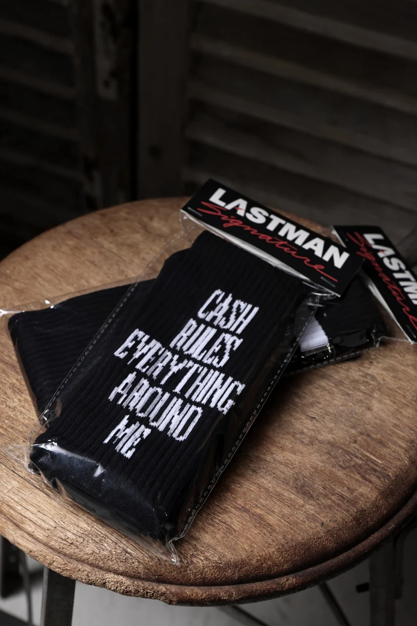 LASTMAN LOGO SOX -C.R.E.A.M- (BLACK) - Image 6