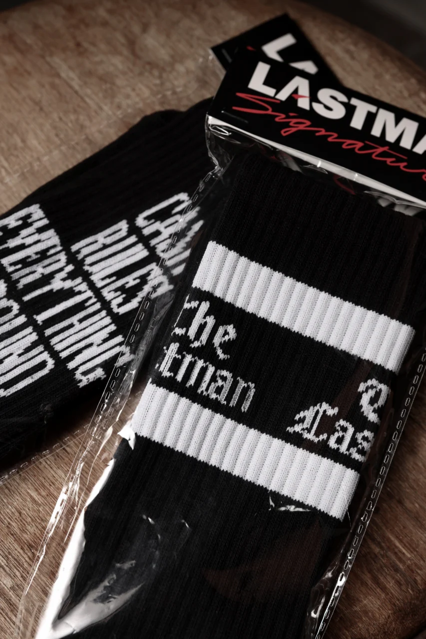 LASTMAN LOGO SOX -C.R.E.A.M- (BLACK) - Image 7