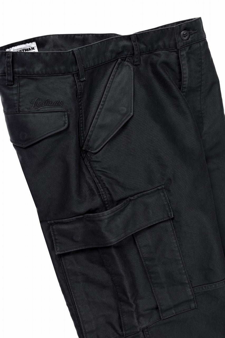 LASTMAN MOLESKIN CARGO PANTS (BLACK) - Image 11