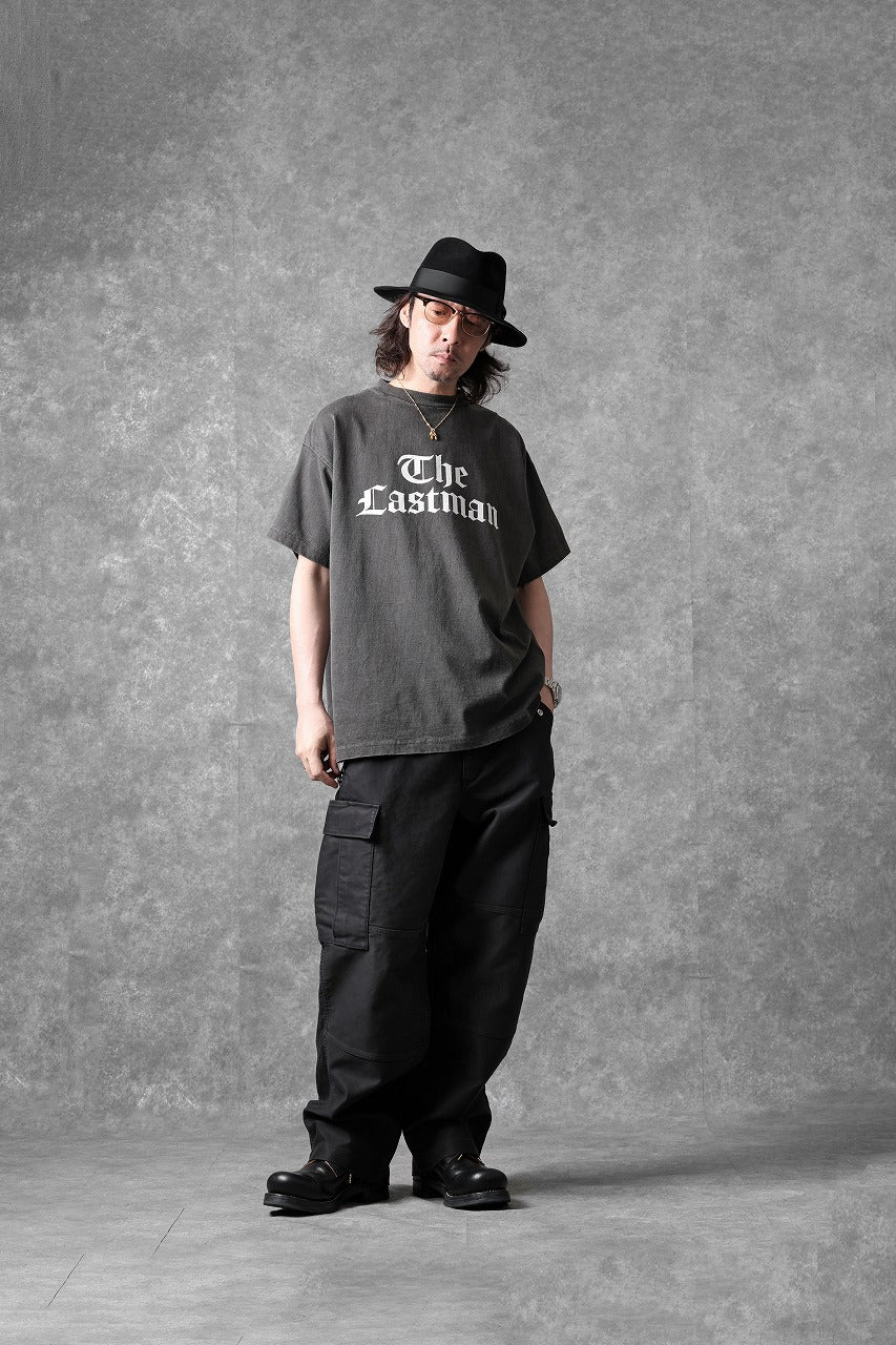 LASTMAN PRINTED TEE -LM TIMES- (BLACK) - Image 17