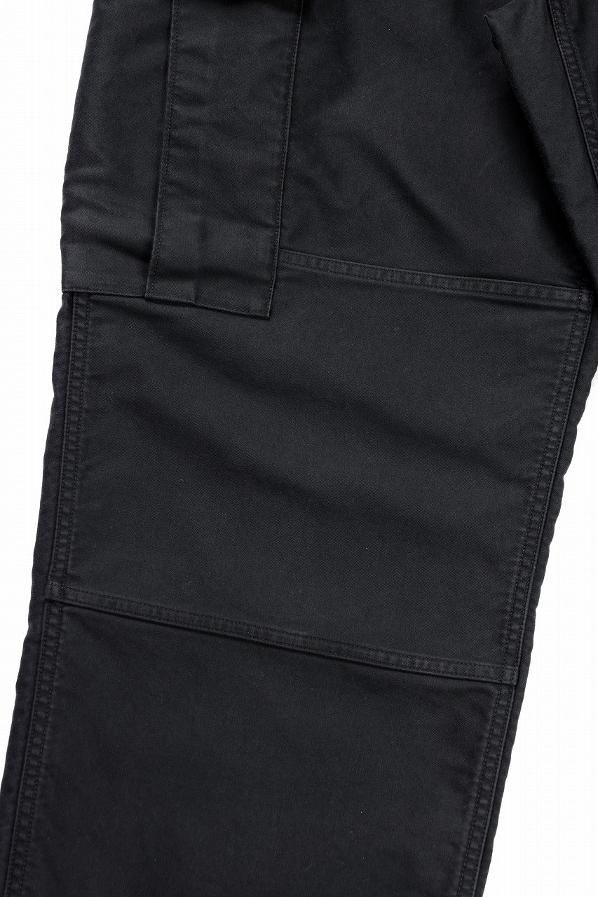LASTMAN MOLESKIN CARGO PANTS (BLACK) - Image 7