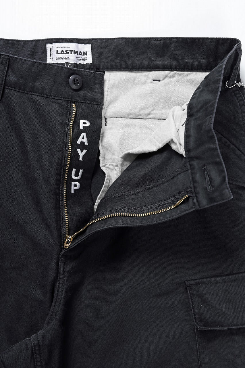 LASTMAN MOLESKIN CARGO PANTS (BLACK) - Image 8