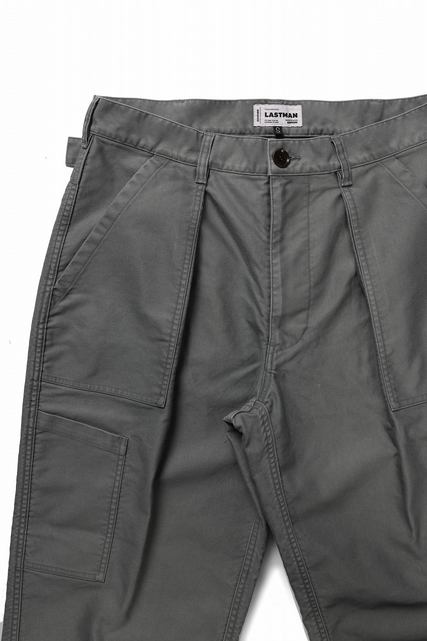LASTMAN MOLESKIN MECHANIC PANTS (SAGE GREEN) - Image 4