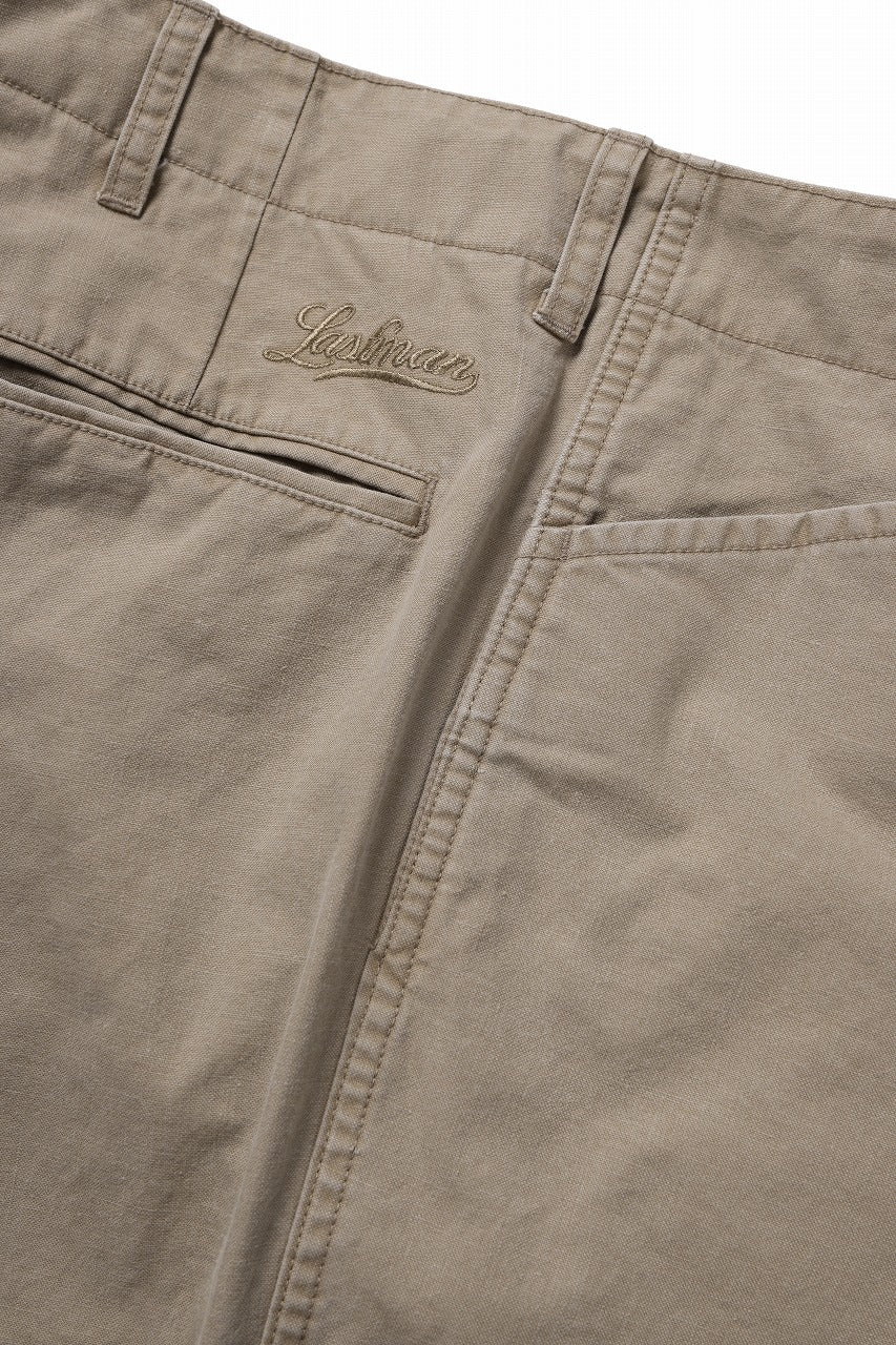 LASTMAN OX L-POCKET PANTS (BEIGE)【2025AW SPECIAL SECRET】 - Image 9
