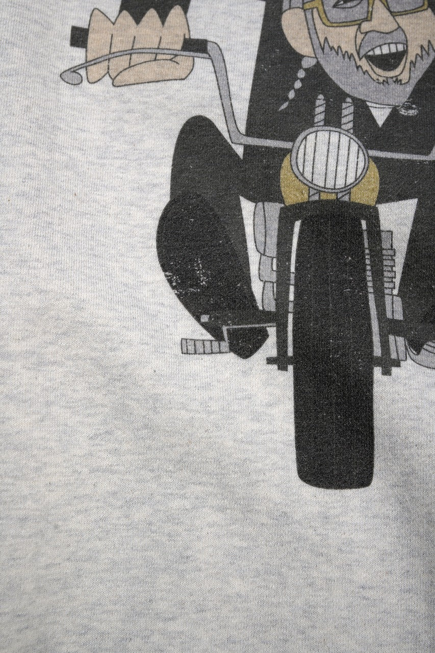 LASTMAN PRINTED CREW NECK -EASY RIDER- (OATMEAL) - Image 8
