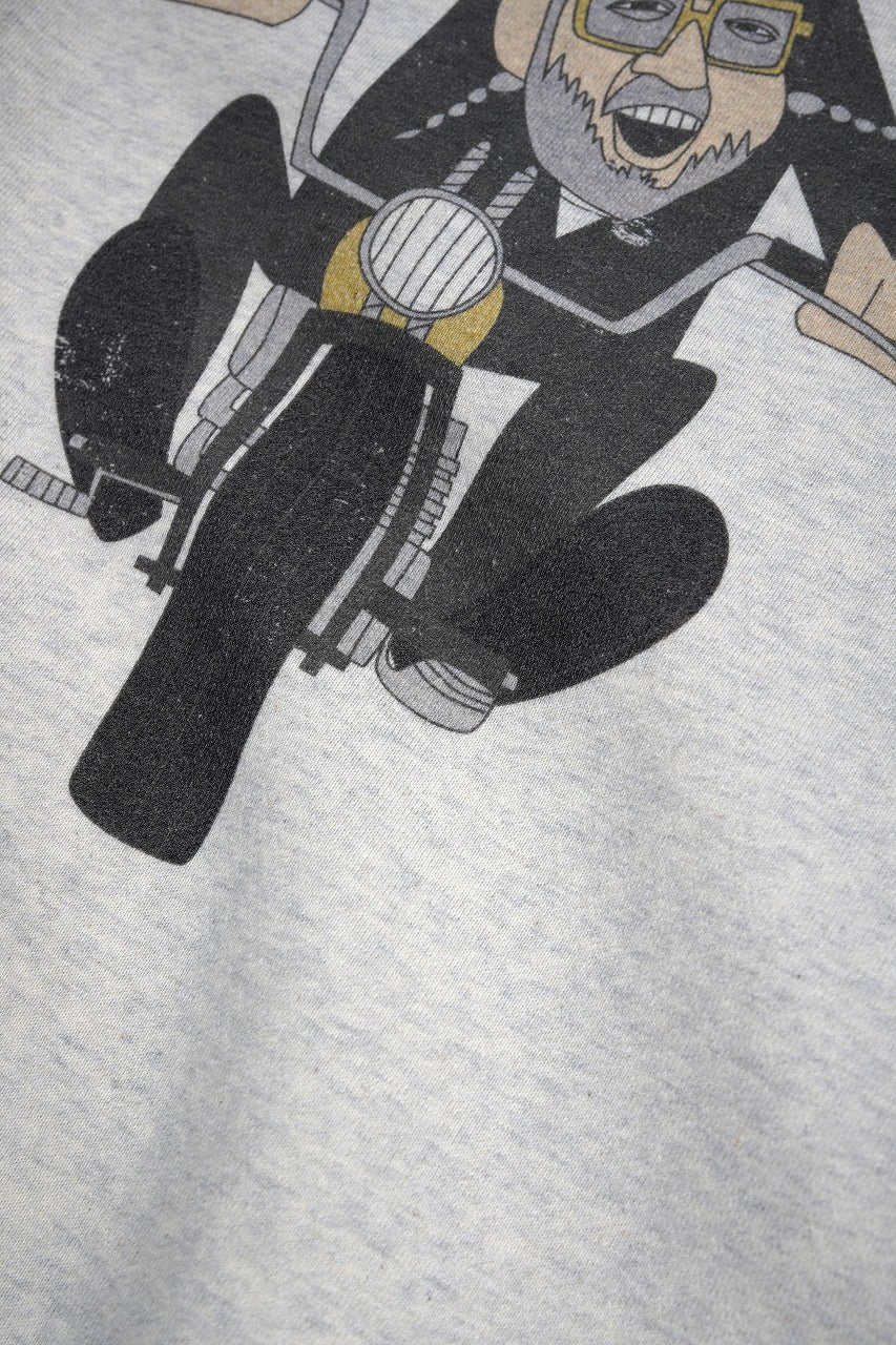 LASTMAN PRINTED CREW NECK -EASY RIDER- (OATMEAL) - Image 9