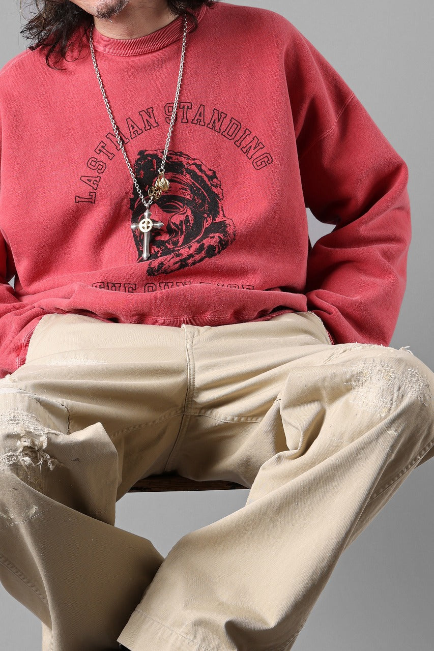 LASTMAN PRINTED CREW NECK -SUN RISE- (RED) - Image 13