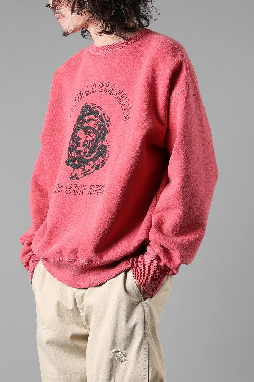 LASTMAN PRINTED CREW NECK -SUN RISE- (RED) - Image 6
