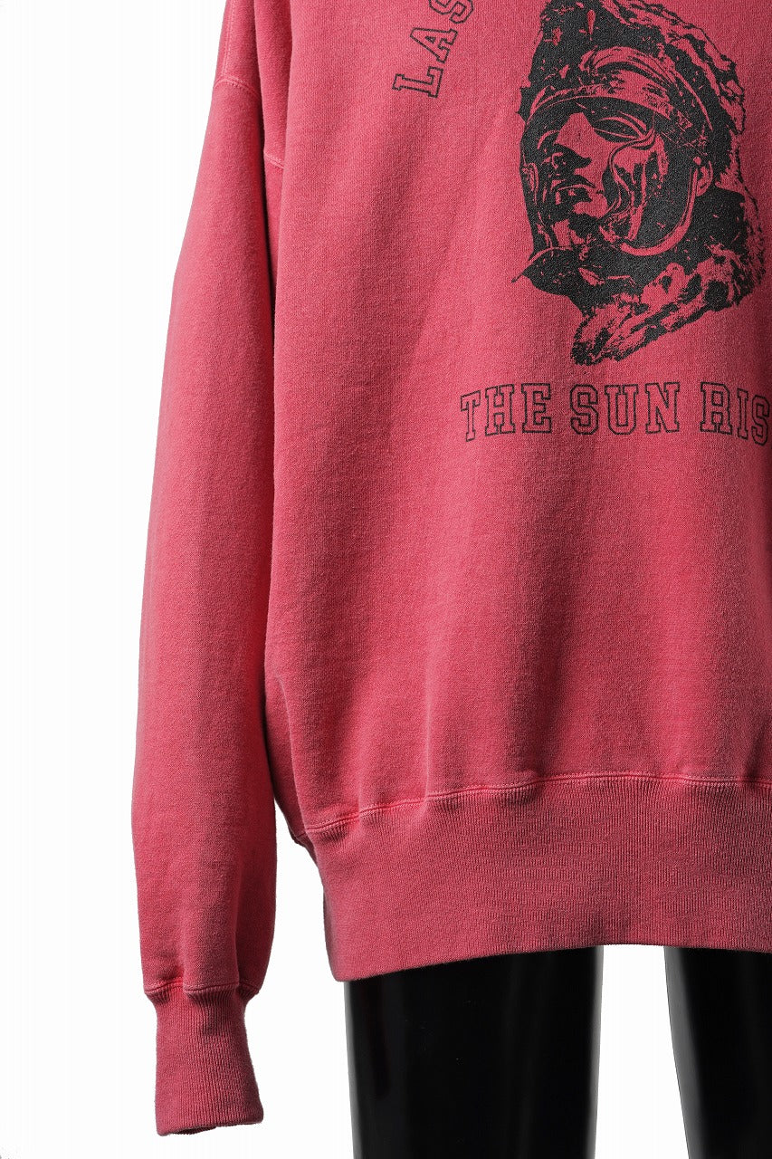 LASTMAN PRINTED CREW NECK -SUN RISE- (RED) - Image 9