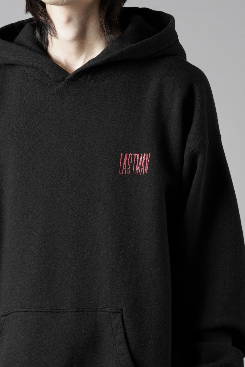 LASTMAN PRINTED HOODIE -CROWN- (BLACK) - Image 5