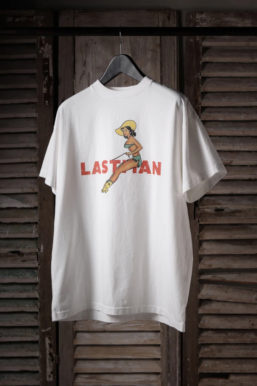 LASTMAN PRINTED TEE -COW GIRL- (WHITE) - Image 10